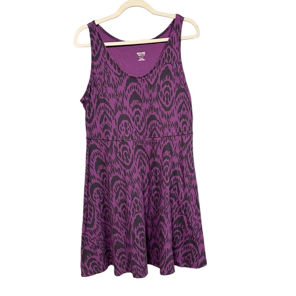 Mini Skater Dress, Fit and Flare Black & Purple Juniors XXL (19” P2P) - Picture 5 of 6